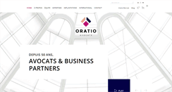 Desktop Screenshot of oratio-avocats.com