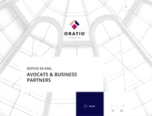 Tablet Screenshot of oratio-avocats.com